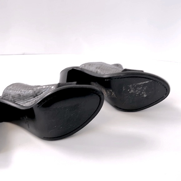 Rag & Bone 'Tristan' Snake Print Suede Leather Mule Sandals, size 7 - Picture 9 of 13